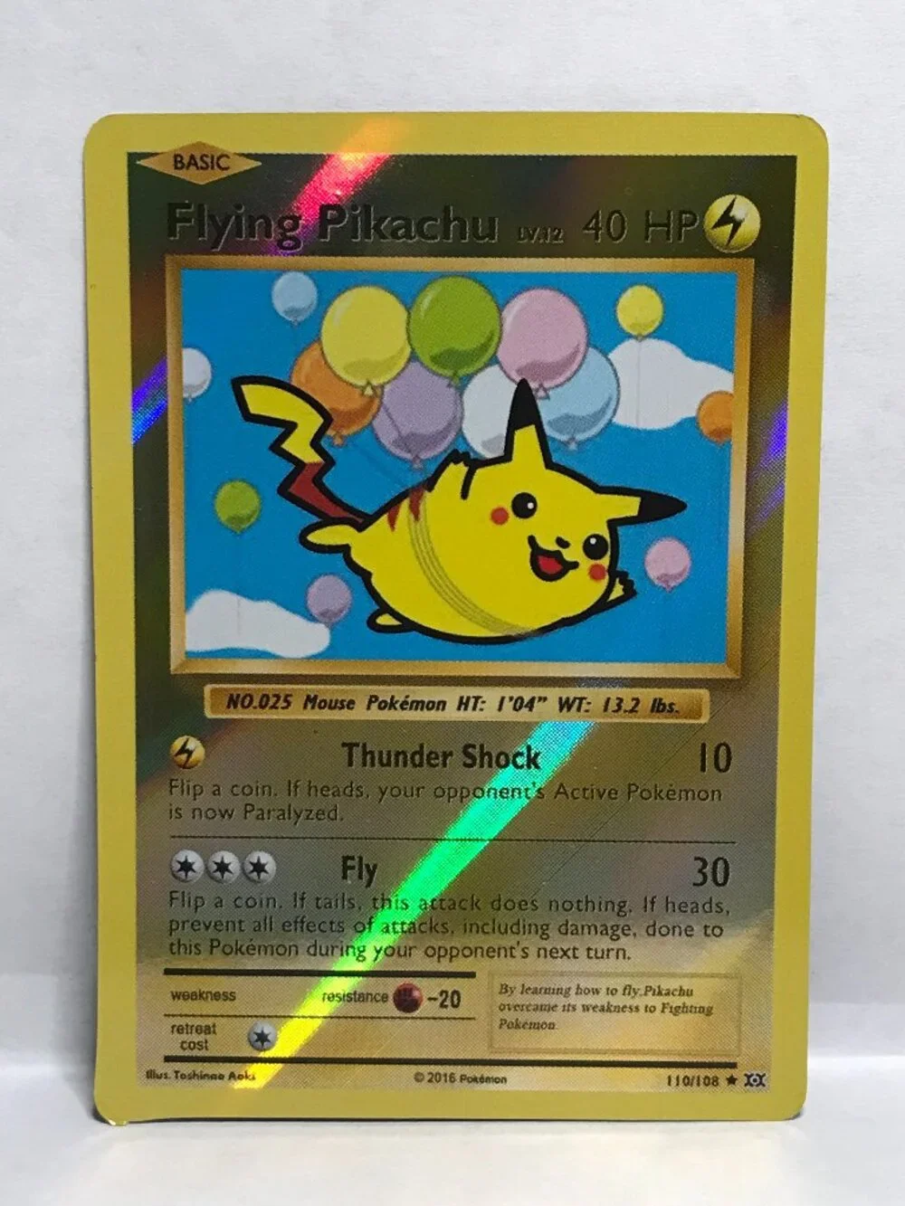 Flying Pikachu Holo 110/108 ultra rare
